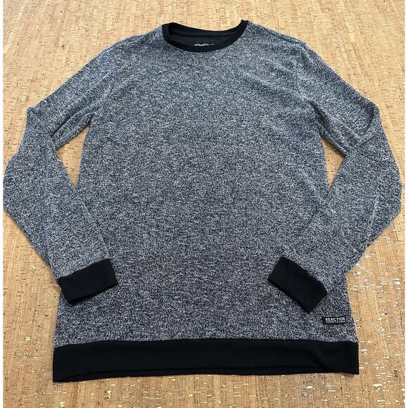 Kenneth Cole Reaction Mens Pullover Grey heathered Crew Neck Sweat Shirt Small - Picture 1 of 7